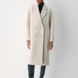 NWT Babaton The Slouch Coat - Soft Wool Cashmere Heather Light oatmeal Size M